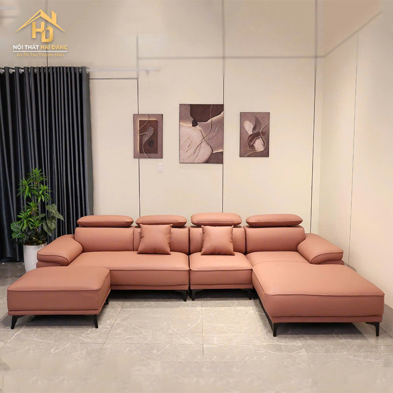 Sofa Da Đầu Bậc Chữ U (Nhiều Màu) sofa-da-goc-L-16 Sofa Da Đầu Bậc Chữ U (Nhiều Màu)