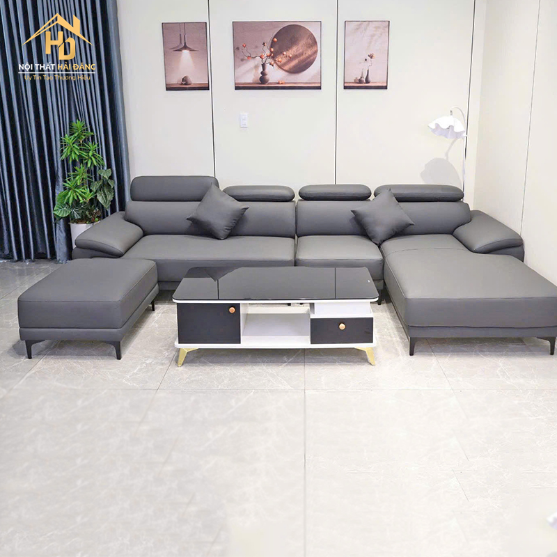 Sofa Da Đầu Bậc Chữ U (Nhiều Màu) sofa-da-goc-L-19 Sofa Da Đầu Bậc Chữ U (Nhiều Màu)
