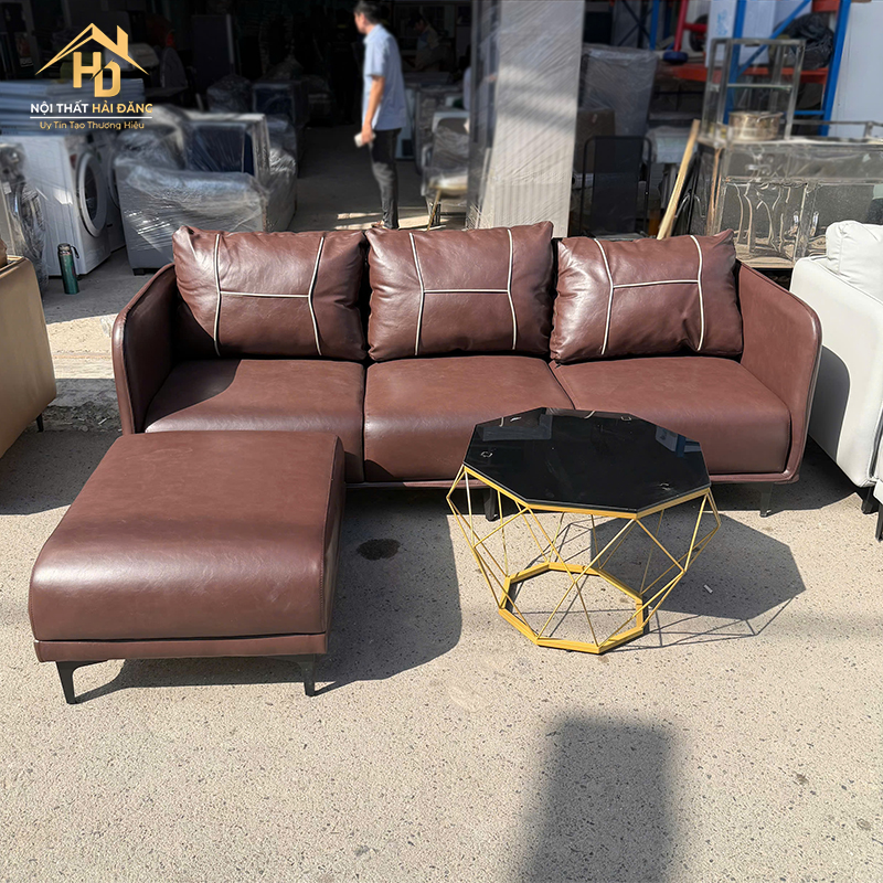 Sofa Góc L Kèm Bàn Kim Cương sofa-da-goc-L-22 Sofa Góc L Kèm Bàn Kim Cương
