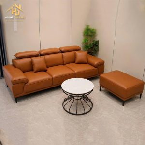 Bộ Bàn Ghế Sofa Da Góc L (Nhiều Màu) 2 sofa goc L 57