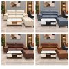 Bộ sofa góc L bàn mặt đá
