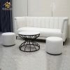 Sofa Băng Lông Cừu Kèm Hai Đôn