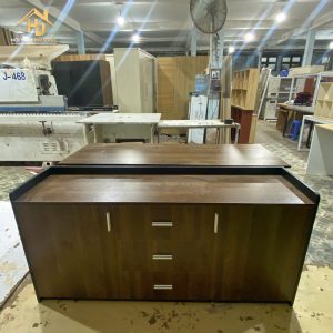 Tủ hồ sơ nâu vân gỗ phối đen